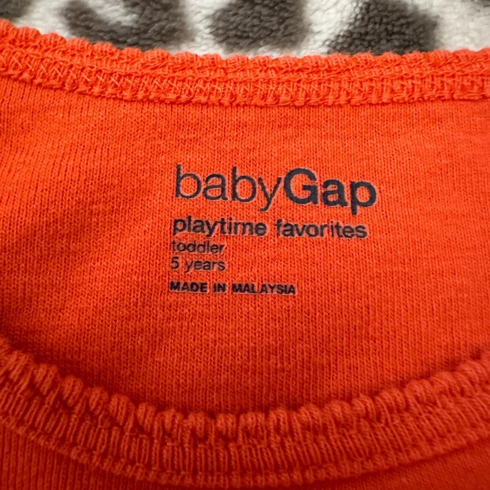 babyGap Playtime Favorites Halloween Graphic T-shirt Orange Size 5 Years Toddler